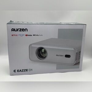 NIB Aurzen EAZZE D1 Smart Projector White